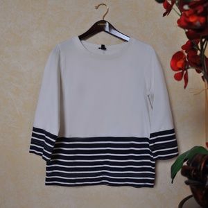 J Crew Striped Sweater Nautical Pullover Top